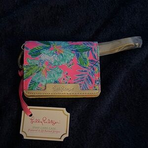 Lilly Pulitzer Tropical Pink and Green Card Holder